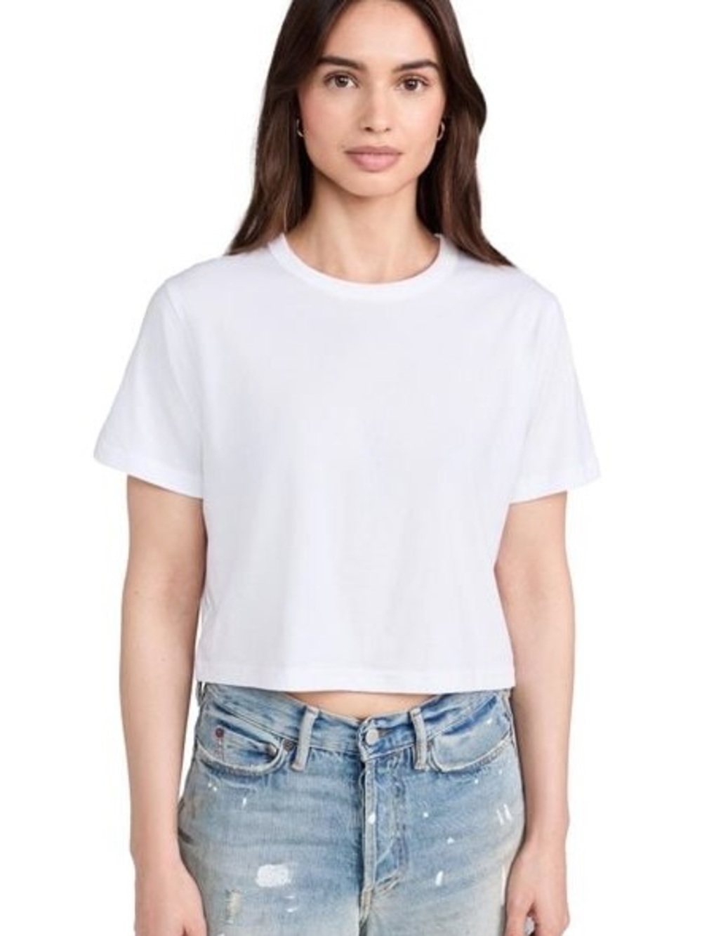 Sold Out NYC Perfect Tee White M Cropped Organic Cotton Minimalist Basic